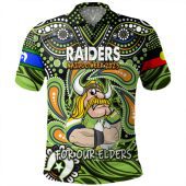 Canberra Raiders Naidoc Week Polo Shirt - Aboriginal For Our Elder NAIDOC Week 2023