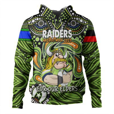 Canberra Raiders Naidoc Week Hoodie - Aboriginal For Our Elder NAIDOC Week 2023