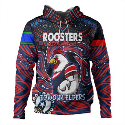 Sydney Roosters Naidoc WeekHoodie - Aboriginal For Our Elder NAIDOC Week 2023