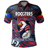 Sydney Roosters Naidoc WeekPolo Shirt - Aboriginal Inspired For Our Elders NAIDOC Week 2023