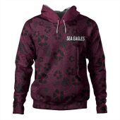 Manly Warringah Sea Eagles Hoodie - Scream With Tropical Patterns