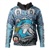 Cronulla-Sutherland Sharks Naidoc Hoodie - Custom Up Up Sharkies Naidoc Week For Our Elders Tribal Aboriginal Inspired Hoodie