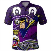 Melbourne Storm Naidoc Week Polo Shirt - Aboriginal For Our Elder NAIDOC Week 2023