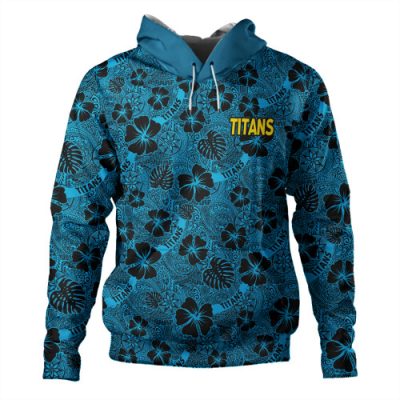 Gold Coast Titans Sport Hoodie - Scream With Tropical Patterns