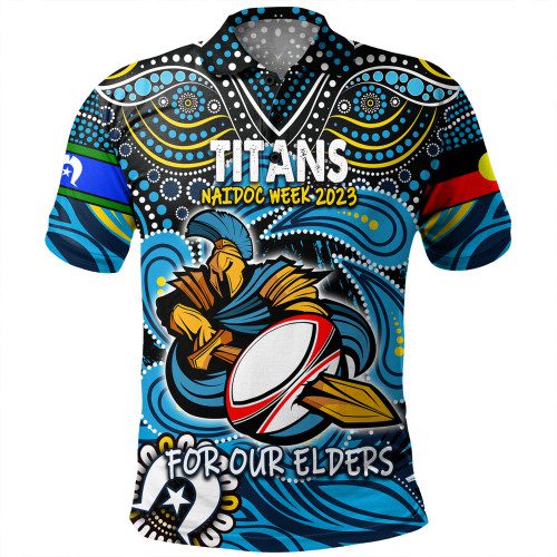 Gold Coast Titans Naidoc Week Polo Shirt - Aboriginal For Our Elder NAIDOC Week 2023 Gold Coast Titans Naidoc Week Polo Shirt - Aboriginal For Our Elder NAIDOC Week 2023