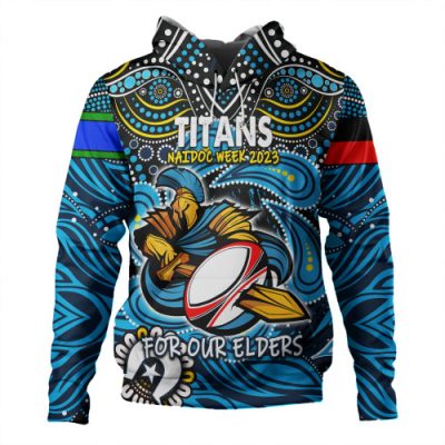 Gold Coast Titans Naidoc Week Hoodie - Aboriginal For Our Elder NAIDOC Week 2023