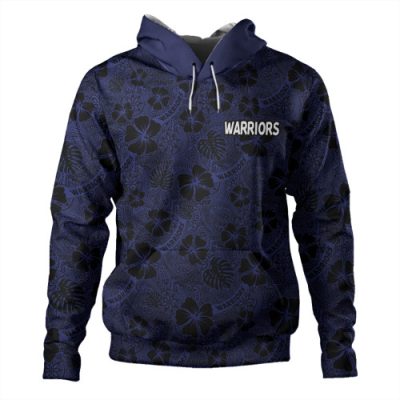 New Zealand Warriors Sport Hoodie - Scream With Tropical Patterns
