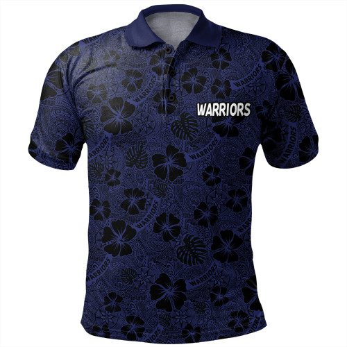 New Zealand Warriors Sport Polo Shirt - Scream With Tropical Patterns New Zealand Warriors Sport Polo Shirt - Scream With Tropical Patterns