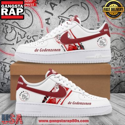 AFC Ajax Godenzonen Limited Edition Air Force 1 Running Sneakers Shoes