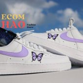 Air Force 1 Butterfly Edition Streetwear Sneakers Beauty Queen - demo10