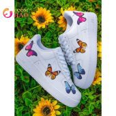 Air Force 1 Custom Low Pink Blue Orange Nice Shot Bro - demo10