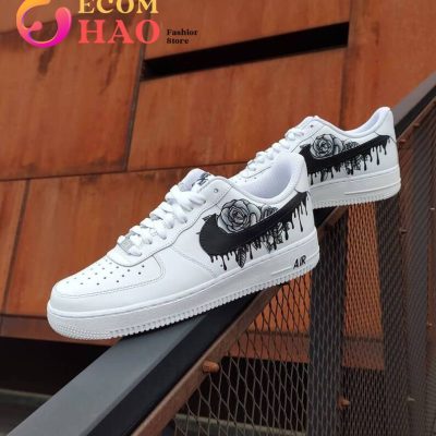 Air Force 1 Custom Rose Black Drips
