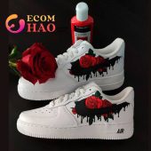 Air Force 1 Custom Rose Drips Hundred Million Dollar Smile Bro - demo10