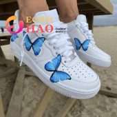 Air Force 1 Personalizado Mariposa Azul Loving Click - demo10