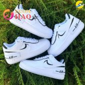 Air Force 1 Shadow White Black Custom You Look Lazy - demo10