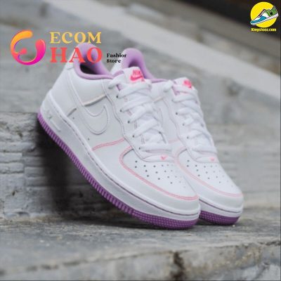 Air Force 1 White Fuchsia Glow Gs