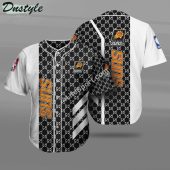 NBA Phoenix Suns White Black GC Baseball Jersey