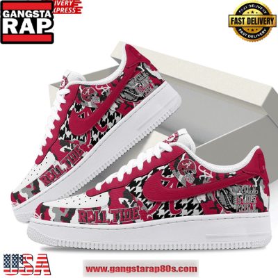 Alabama Crimson Tide Roll Tide Air Force 1 Sneakers Shoes