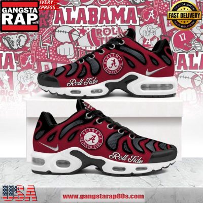 Alabama Crimson Tide Roll Tide Air Max Plus Shoes Running Sneakers