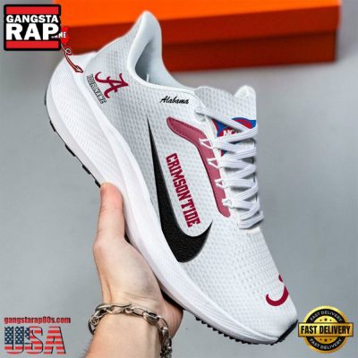 Custom Name Alabama Crimson Tide New Design Air Force 1 Shoes Running Sneakers