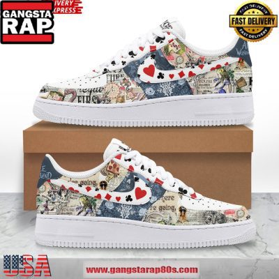 Alice In Wonderland Limited Edition Air Force 1 Sneakers Shoes