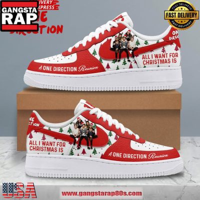All I Want for Christmas is One Direction Limited Edition Air Force 1 Sneakers Shoes