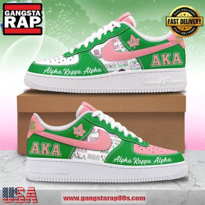 Alpha Kappa Alpha Limited Edition Air Force 1 Running Sneakers Shoes