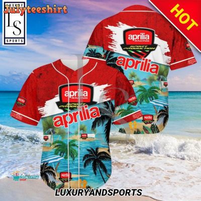 Aprilia Motorcycles Aloha Island Baseball Jersey
