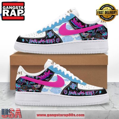 Arcane LOL Jinx Was Here Limited Edition Air Force 1 Running Sneakers Shoes