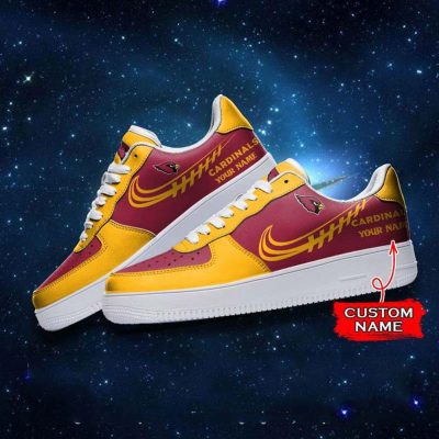 NFL Custom Name Arizona Cardinals Super Bowl Air Force 1 Sneaker Shoes