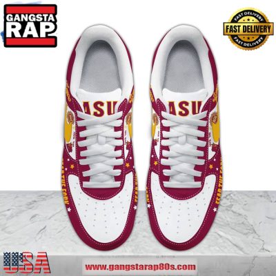 Arizona State Sun Devils Fear The Fork Air Force 1 Running Sneakers Shoes
