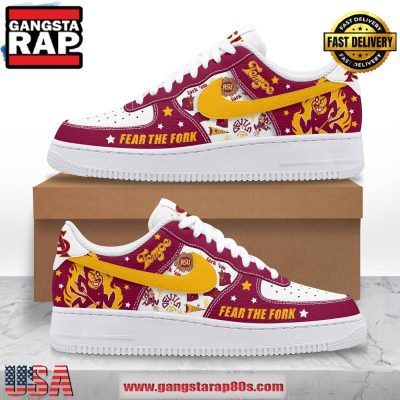Arizona State Sun Devils Fear The Fork Air Force 1 Running Sneakers Shoes