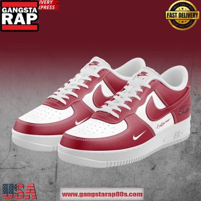 Arkansas Razorbacks Football 2025 Air Force 1 Sneakers Shoes