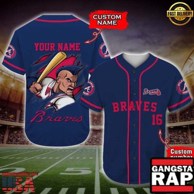 Atlanta Braves Baseball Jersey MLB Custom Name Number - MLB Fan Gifts