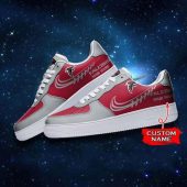 NFL Custom Name Atlanta Falcons Super Bowl Air Force 1 Sneaker Shoes