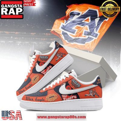 Auburn Tigers War Eagle Limited Edition Air Force 1 Running Sneakers Shoes