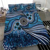 Australia Aboriginal Inspired Bedding Set - Aboriginal Inspired Dot Art Painting Ver 9