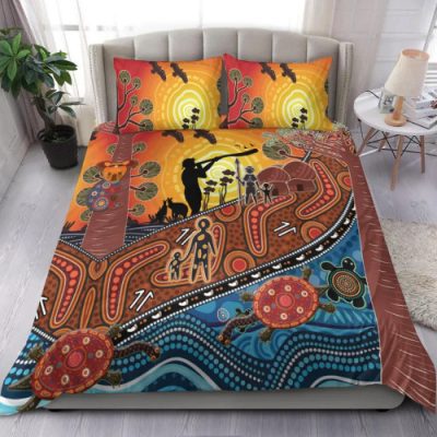 Australia Aboriginal Inspired Bedding Set - Aboriginal Inspired Life