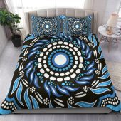 Australia Aboriginal Inspired Bedding Set - Indigenous Dot Painting Art