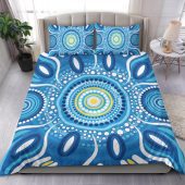 Australia Aboriginal Inspired Bedding Set - Indigenous Dot Painting Patterns