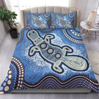 Australia Aboriginal Inspired Bedding Set - Indigenous Platypus Ver 5