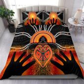 Australia Aboriginal Inspired Bedding Set - Indigenous Turtle Hand Art