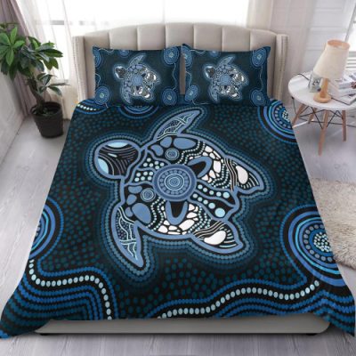 Australia Aboriginal Inspired Bedding Set - Indigenous Turtle Ver04