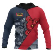 Australia Aboriginal Inspired Hoodie - Anzac Day