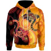 Australia Aboriginal Inspired Hoodie - Couple Aboriginal Inspired Lizards