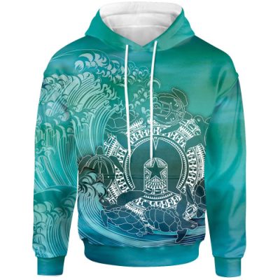 Australia Torres Strait Islands Inspired Hoodie - Torres Strait Islands in Wave