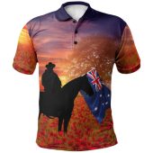 Australia Polo Shirt Anzac Day - Lest We Forget