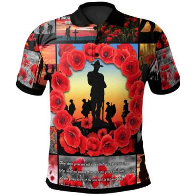 Australia Anzac Polo Shirt - Always Remember Australia's Soldiers