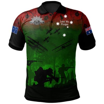 Australia Anzac Polo Shirt - Australia Anzac Day Ver2