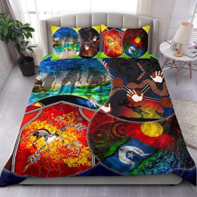 Australia Bedding Set - Aboriginal Inspired Mix Ver02